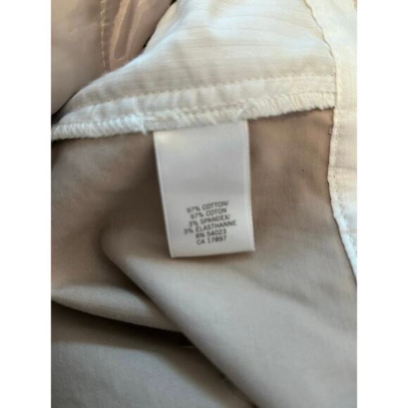 Banana Republic Women's Beige tan chino Mid Rise Straight Leg Pants Size 12L - Picture 3 of 7